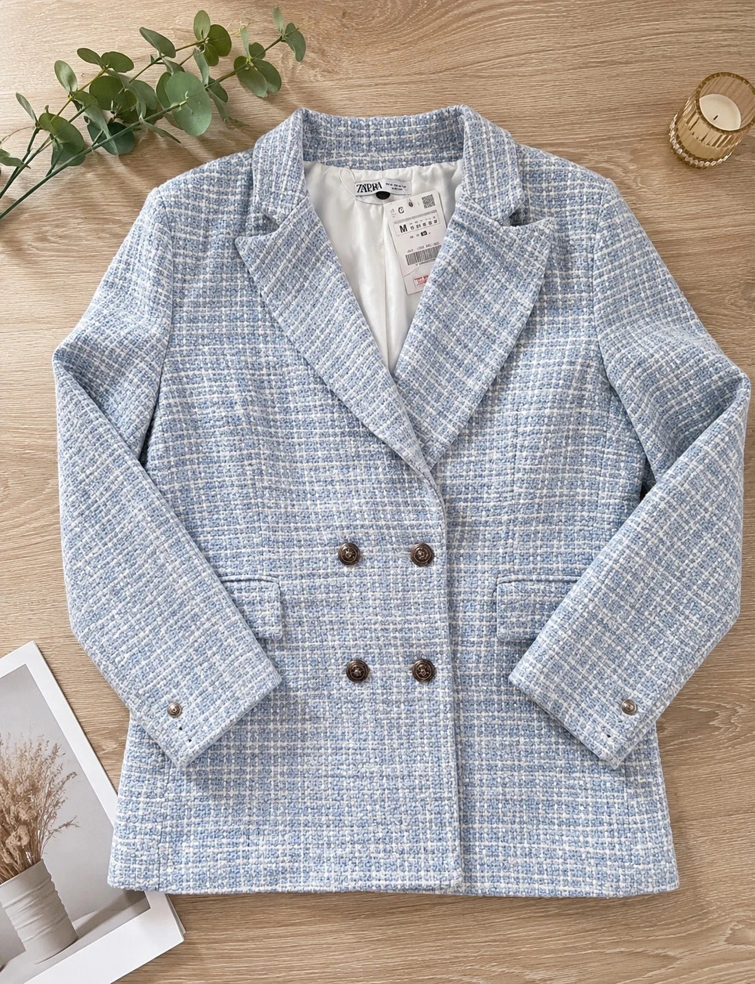 Blazer / veste tweed neuve avec étiquette taille M